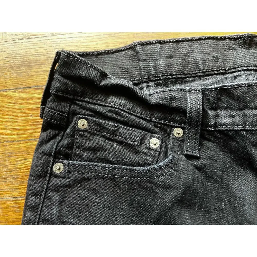 LEVI'S 541 Black Straight-Fit Flex Jeans Mens sz 32x30